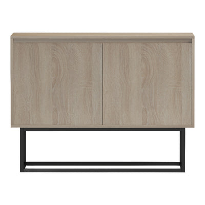 Comoda Dabia, Metal, Sonoma, 100x40x74 cm, imagine produs 4