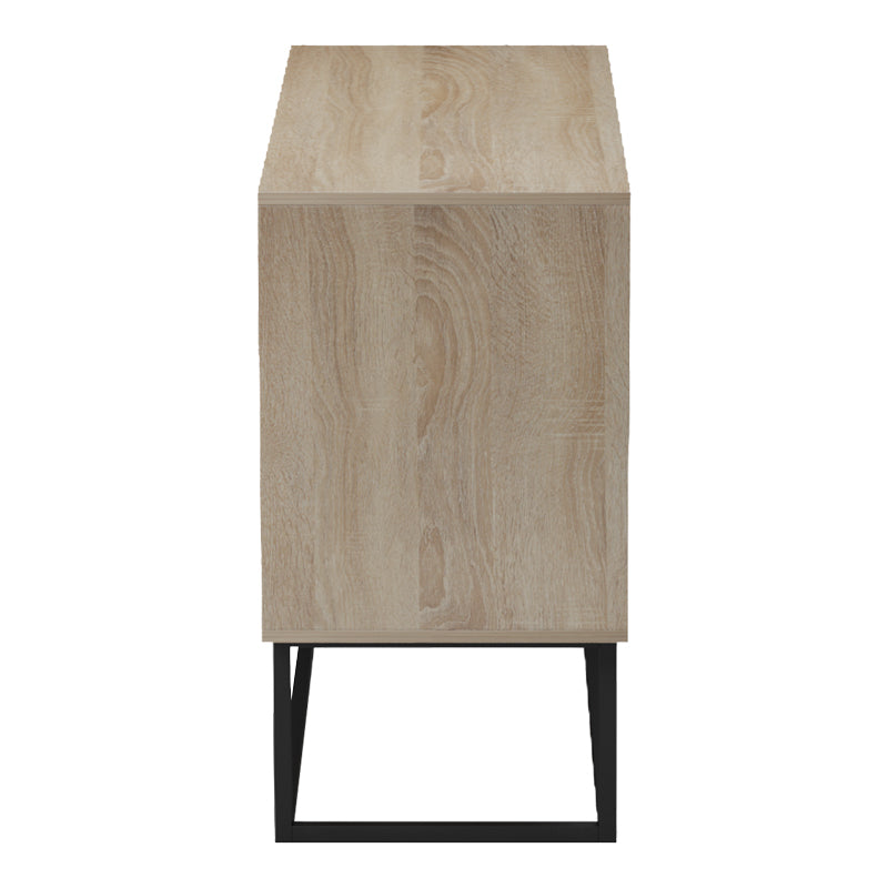 Comoda Dabia, Metal, Sonoma, 100x40x74 cm