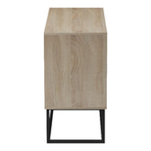 Comoda Dabia, Metal, Sonoma, 100x40x74 cm, imagine produs 6