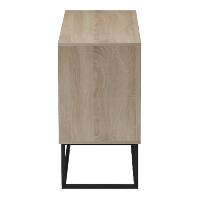 Comoda Dabia, Metal, Sonoma, 100x40x74 cm, imagine produs 6