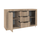 Comoda Doha, Wenge, 150x45x80 cm - Stejar