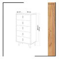 Comoda Frenzu, Stejar, 50x103x40 cm