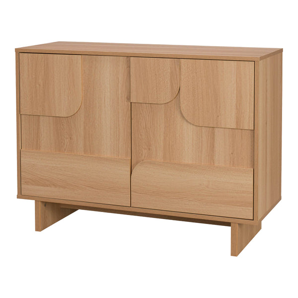 Comoda Jenfia, MDF, Natural, 102x39x76 cm