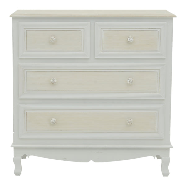Comoda Joliene, Alb, 80x40x80 cm