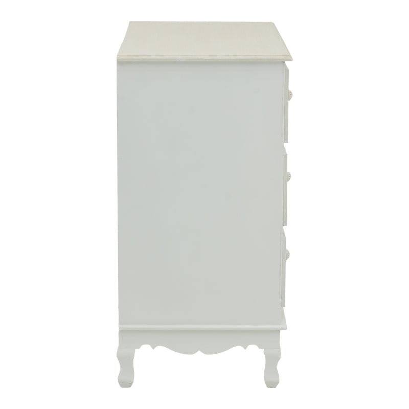 Comoda Joliene, Alb, 80x40x80 cm, perspectiva suplimentara