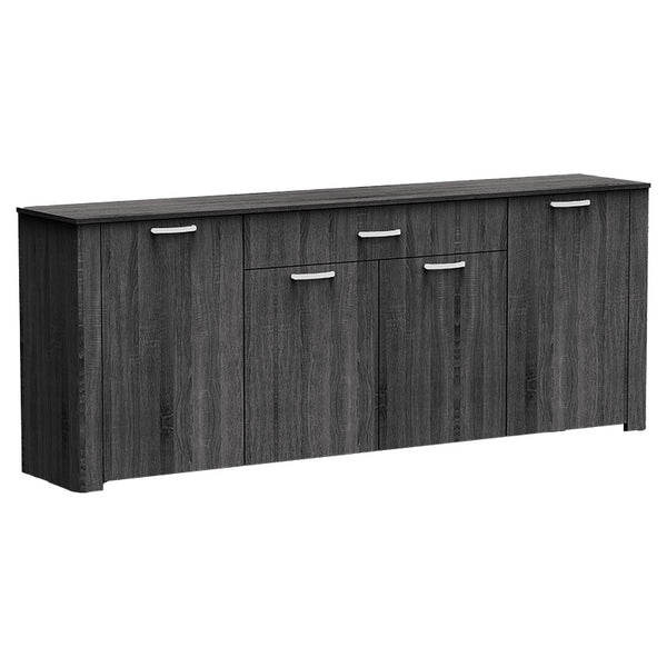 Comoda Kinley, sonoma - negru, 210x40x82 cm