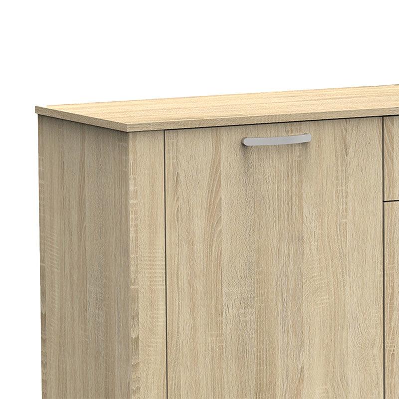 Comoda Kinley, sonoma - negru, 210x40x82 cm - Sonoma