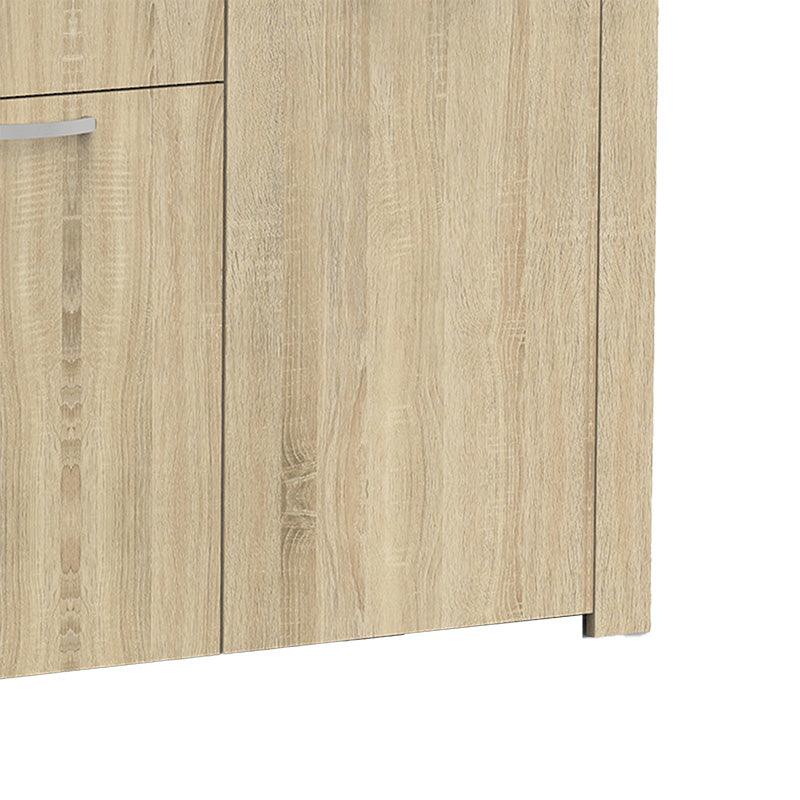 Comoda Kinley, sonoma - negru, 210x40x82 cm - Sonoma