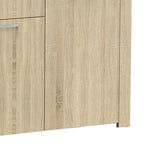 Comoda Kinley, sonoma - negru, 210x40x82 cm - Sonoma