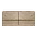 Comoda Kuanger cu sertare, Natural, 120x40x70 cm - Stejar