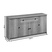 Comoda Libby, natural, 160x40x83 cm, perspectiva suplimentara
