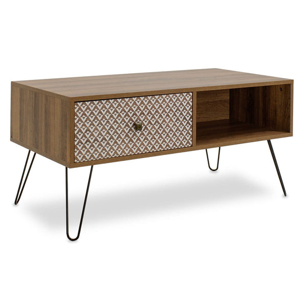 Comoda masuta de cafea Boho a, nuc, 100x50x46 cm