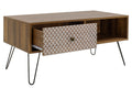 Comoda masuta de cafea Boho a, nuc, 100x50x46 cm, perspectiva suplimentara