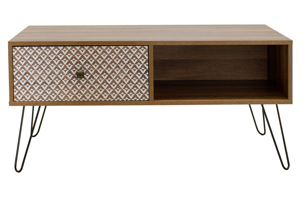 Comoda masuta de cafea Boho a, nuc, 100x50x46 cm