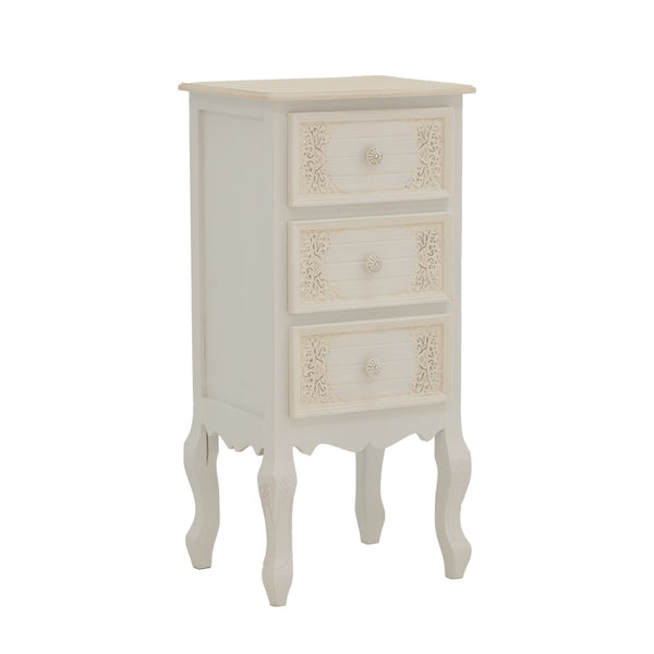 Comoda mdf Alb, antic, 40x34x82 cm