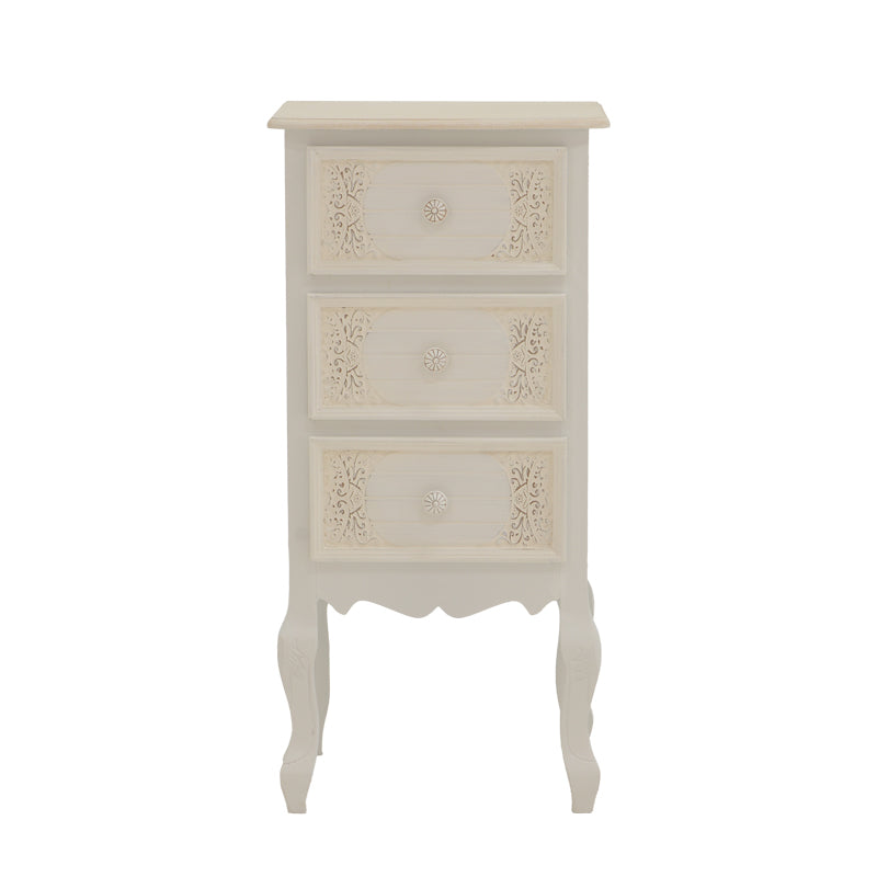 Comoda mdf Alb, antic, 40x34x82 cm, imagine suplimentara