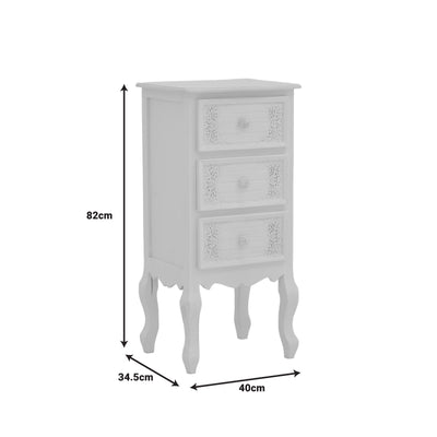 Comoda mdf Alb, antic, 40x34x82 cm, foto produs 6