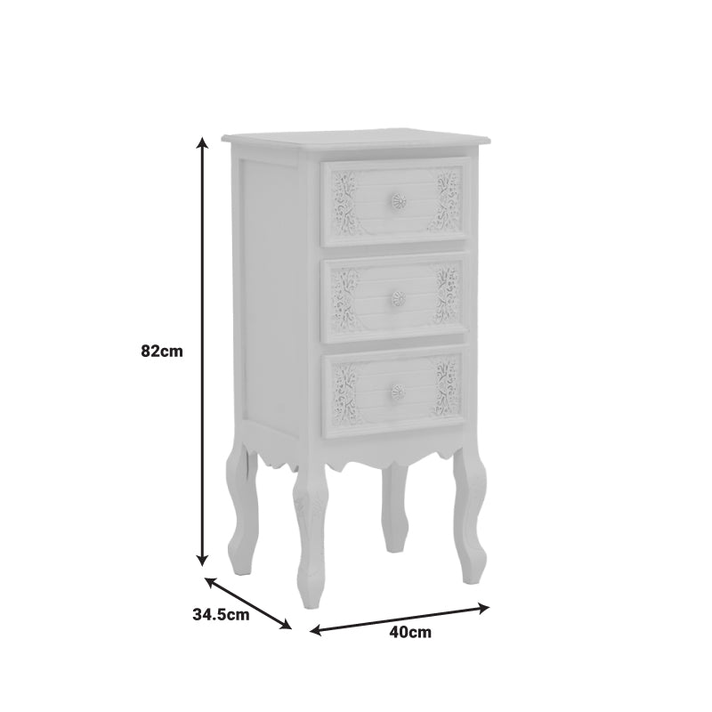 Comoda mdf Alb, antic, 40x34x82 cm, foto produs 6