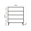 Comoda Multilux-732, Stejar Sonoma, 36x111x95 cm
