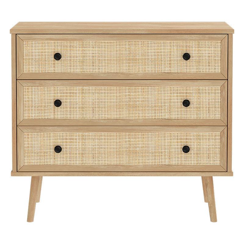 Comoda Oslo cu 3 sertare, Sonoma, 90x39x79 cm, perspectiva suplimentara