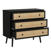 Comoda Oslo cu 3 sertare, Sonoma, 90x39x79 cm, foto produs 6