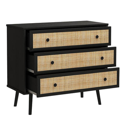 Comoda Oslo cu 3 sertare, Sonoma, 90x39x79 cm, foto produs 6
