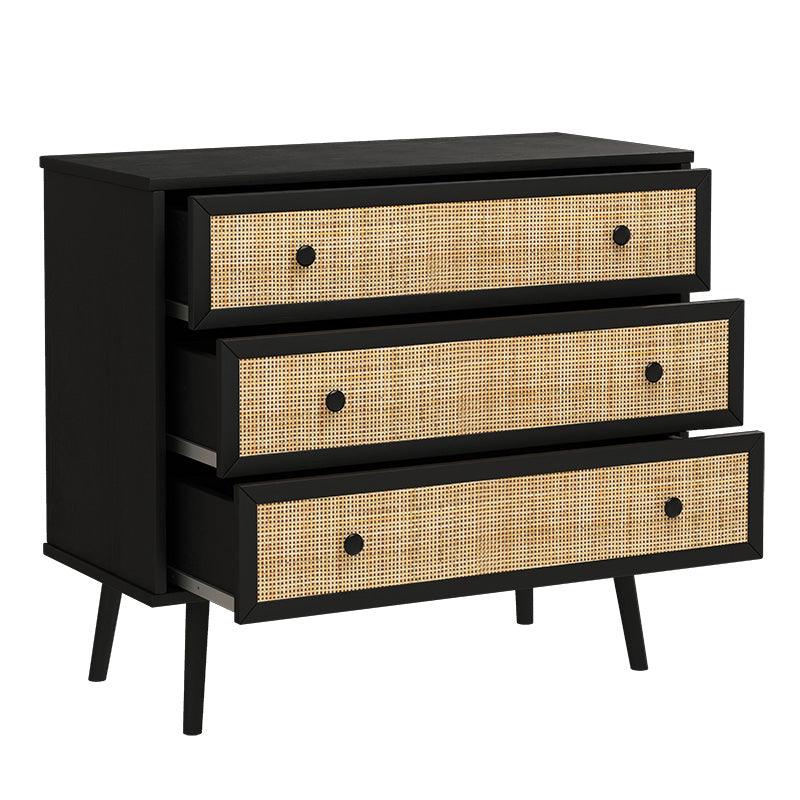 Comoda Oslo cu 3 sertare, Sonoma, 90x39x79 cm, foto produs 6