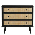 Comoda Oslo cu 3 sertare, Sonoma, 90x39x79 cm, foto produs 7