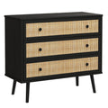 Comoda Oslo cu 3 sertare, Sonoma, 90x39x79 cm, imagine suplimentara