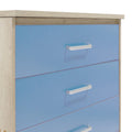 Comoda pentru copii cu 4 sertare Sertar Looney, castillo-albastru, 80x40x95 cm, foto produs