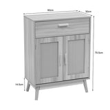 Comoda Scandy, MDF, Natural, 60x30x80 cm
