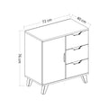 Comoda Sevilla, Alb, 40x76x72 cm