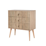 Comoda Trio Dresser 15, Stejar Sonoma, 90x40x80 cm