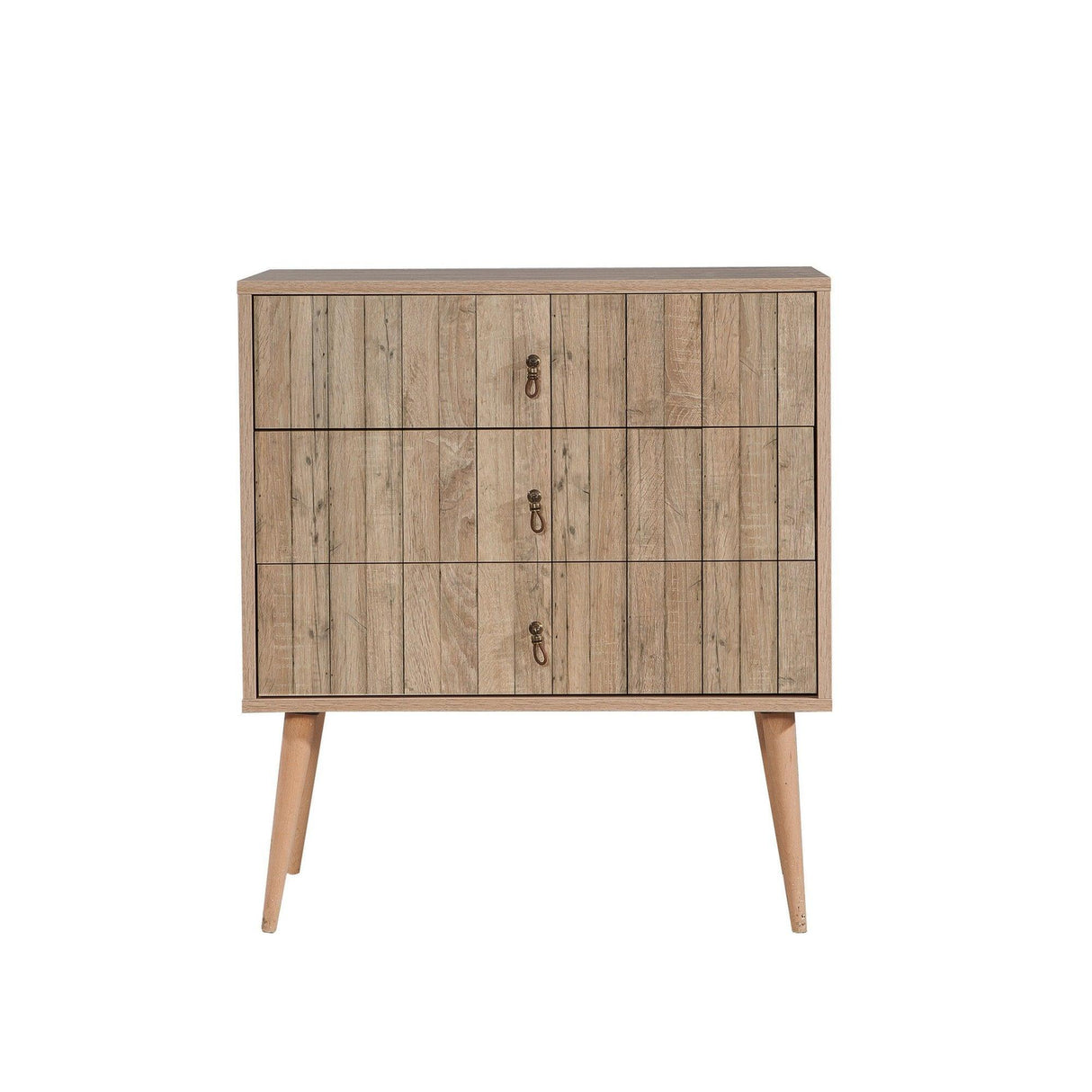 Comoda Trio Dresser 15, Stejar Sonoma, 90x40x80 cm