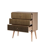 Comoda Trio Dresser 5, Sonoma, 90x40x80 cm