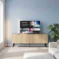 Comoda TV Adore Luna, Stejar, 180x63x42 cm, imagine suplimentara