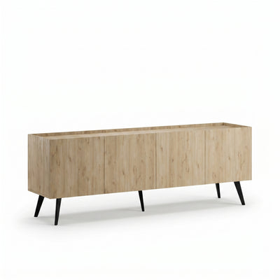 Comoda TV Adore Luna, Stejar, 180x63x42 cm, perspectiva suplimentara