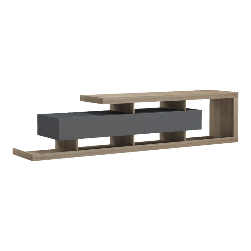 Comoda TV Arbero, 198x40x45 cm - Antracit-Sonoma