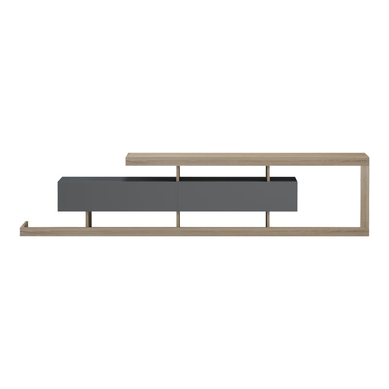 Comoda TV Arbero, 198x40x45 cm - Antracit-Sonoma