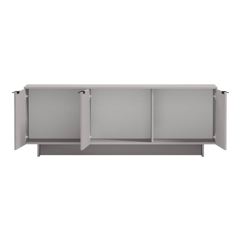 Comoda TV Beldon, Gri, 150x42x55 cm, imagine ambient