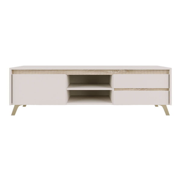 Comoda TV Belka, Crem, 155x45x54 cm