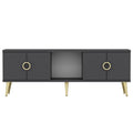 Comoda TV Cey - Anthracite, Gri, 45x30x150 cm
