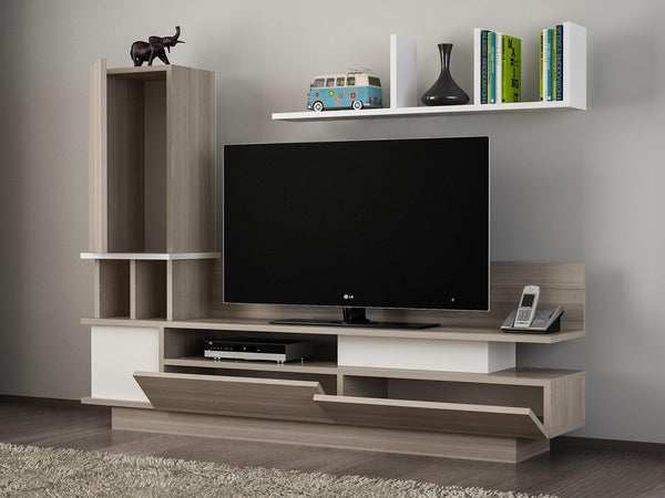 Comoda Tv Como - White, Cordoba, Alb, 149x171x32 cm