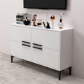 Comoda TV Ctn - White, Alb, 75x30x120 cm