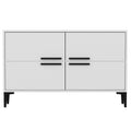 Comoda TV Ctn - White, Alb, 75x30x120 cm