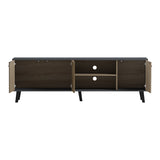 Comodă TV cu design modern, Tuscany Sonoma-Antracit, Stil Contemporan, PAL/MDF, 180x41x51 cm