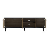 Comodă TV cu design modern, Tuscany Sonoma-Antracit, Stil Contemporan, PAL/MDF, 180x41x51 cm, imagine suplimentara