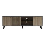 Comodă TV cu design modern, Tuscany Sonoma-Antracit, Stil Contemporan, PAL/MDF, 180x41x51 cm