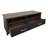 Comoda TV cu functie de ridicare, lemn, stejar-antracit, 120x45x42 cm