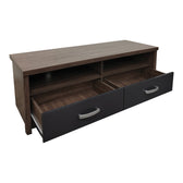 Comoda TV cu functie de ridicare, lemn, stejar-antracit, 120x45x42 cm, detaliu produs
